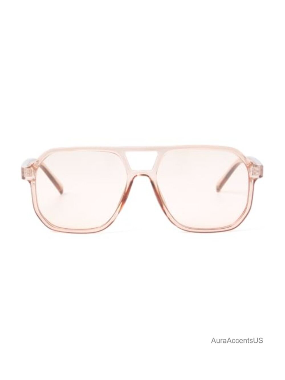 Retro Clear Aviator Sunglasses PC Frame UV400
